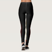 Gloeiende vlammen Leggings (Achterkant)
