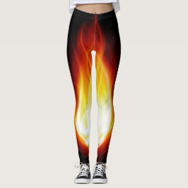 Gloeiende vlammen Leggings