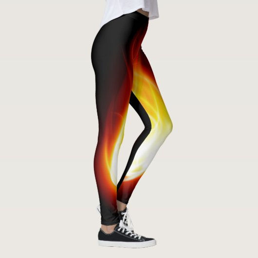 Gloeiende vlammen Leggings (Rechts)