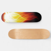 Gloeiende vlammen skateboard (Horizontaal)