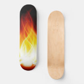 Gloeiende vlammen skateboard (Voorkant)
