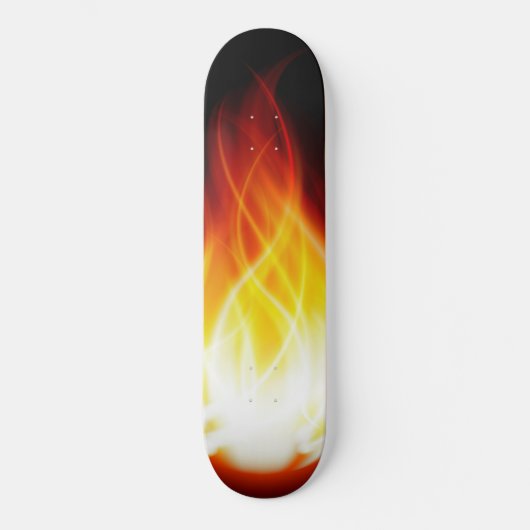 Gloeiende vlammen skateboard (Voorkant)