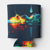 gloeiende vloeistofdruppel blikjeskoeler (Achterkant)