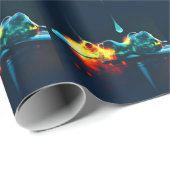 gloeiende vloeistofdruppel cadeaupapier (Rol Hoek)