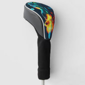 gloeiende vloeistofdruppel golfheadcover (Schuin)