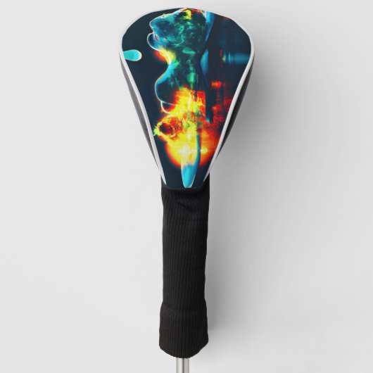 gloeiende vloeistofdruppel golfheadcover (Voorkant)
