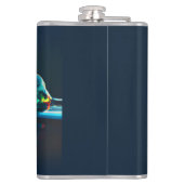 gloeiende vloeistofdruppel heupfles (Achterkant)