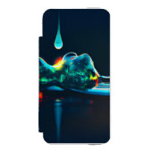 gloeiende vloeistofdruppel incipio iPhone portemonnee hoesje (Voorkant Agenda)