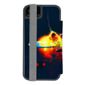 gloeiende vloeistofdruppel incipio iPhone portemonnee hoesje (Agenda Achterkant)