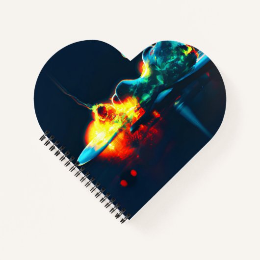 gloeiende vloeistofdruppel notitieboek (Voorkant)