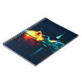 gloeiende vloeistofdruppel notitieboek (Linkerzijde)