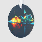 gloeiende vloeistofdruppel ornament (voorkant)