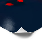 gloeiende vloeistofdruppel perfect poster (Hoek)