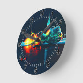 gloeiende vloeistofdruppel ronde klok (Hoek)