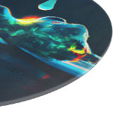 gloeiende vloeistofdruppel snijplank (Hoek)