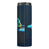 gloeiende vloeistofdruppel thermosbeker (Achterkant)