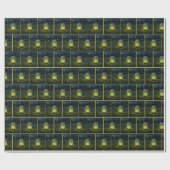 Gloeiende vuurvliegjes in glazen pot cadeaupapier (Vlak)