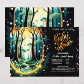 Gloeiende vuurvliegjes Wonderland Dance Baby showe Kaart (Voorkant / Achterkant)