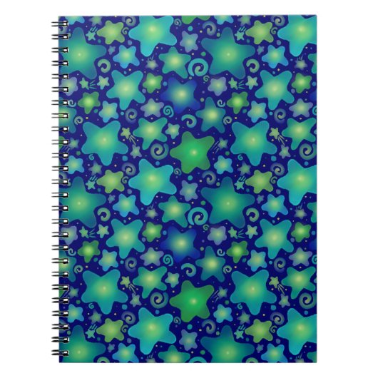 Gloeiende Waterverf Galaxy Notitieboek (Voorkant)