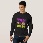 Gloeiende Wilde T-shirt Grafische Top (Voorkant volledig)