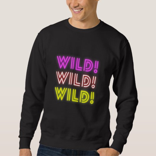 Gloeiende Wilde T-shirt Grafische Top (Voorkant)