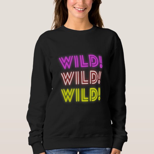 Gloeiende Wilde T-shirt Grafische Top (Voorkant)