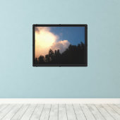 Gloeiende wolk canvas afdruk (Insitu (Houten vloer))