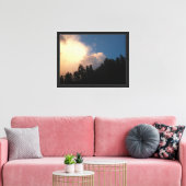 Gloeiende wolk canvas afdruk (Insitu (Woonkamer))