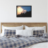 Gloeiende wolk canvas afdruk (Insitu (Slaapkamer))