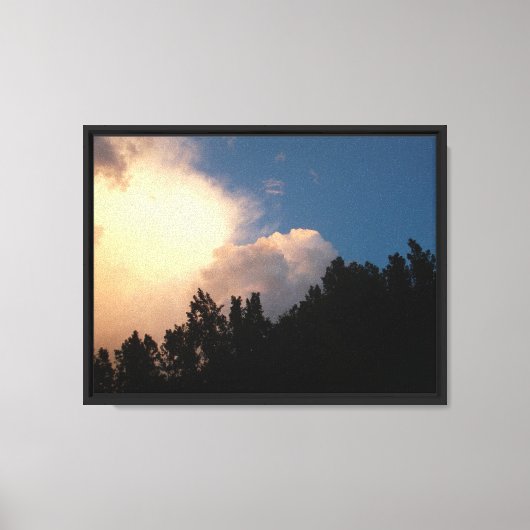 Gloeiende wolk canvas afdruk (Voorkant)