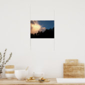 Gloeiende wolk poster (Keuken)