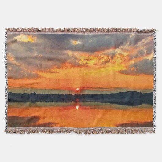 Gloeiende wolken bij zonsopgang deken (Voorkant)