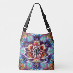 Gloeiende Zen Lotus Crossbody Tas