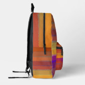 Gloeiende Zonsopgang Zoute Waterverf Pop van Kleur Bedrukte Rugzak (Links)