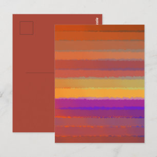 Gloeiende Zonsopgang Zoute Waterverf Pop van Kleur Briefkaart