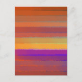 Gloeiende Zonsopgang Zoute Waterverf Pop van Kleur Briefkaart (Voorkant)