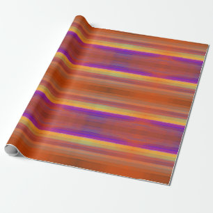 Gloeiende Zonsopgang Zoute Waterverf Pop van Kleur Cadeaupapier