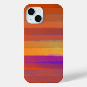 Gloeiende Zonsopgang Zoute Waterverf Pop van Kleur iPhone 15 Case