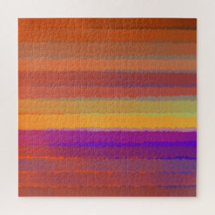 Gloeiende Zonsopgang Zoute Waterverf Pop van Kleur Legpuzzel