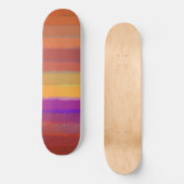 Gloeiende Zonsopgang Zoute Waterverf Pop van Kleur Persoonlijk Skateboard (Voorkant)
