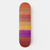 Gloeiende Zonsopgang Zoute Waterverf Pop van Kleur Persoonlijk Skateboard (Voorkant)