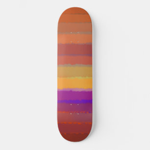Gloeiende Zonsopgang Zoute Waterverf Pop van Kleur Persoonlijk Skateboard