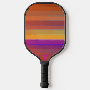 Gloeiende Zonsopgang Zoute Waterverf Pop van Kleur Pickleball Paddle