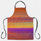 Gloeiende Zonsopgang Zoute Waterverf Pop van Kleur Schort (Voorkant)