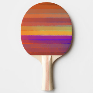 Gloeiende Zonsopgang Zoute Waterverf Pop van Kleur Tafeltennisbatje