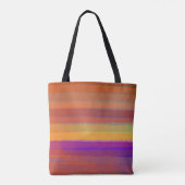 Gloeiende Zonsopgang Zoute Waterverf Pop van Kleur Tote Bag (Achterkant)