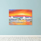 Gloeiing - Aquarel Kunst Canvas Afdruk (Insitu (Houten vloer))