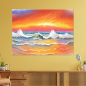 Gloeiing - Aquarel Kunst Canvas Afdruk (Insitu (Woonkamer))