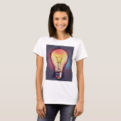 Gloeilamp Aquarel Schilderij, Lamp T-shirt (Voorkant volledig)