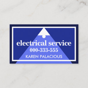 Gloeilamp bedrading Lijst elektricien Visitekaartje